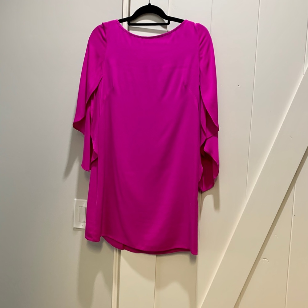 Milly Silk Magenta Dress- Size 8